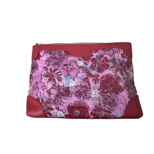 Lilly Pulitzer Cosmetic Bag Printed Pouch Lilac Thistle In the Wild Flower NWT